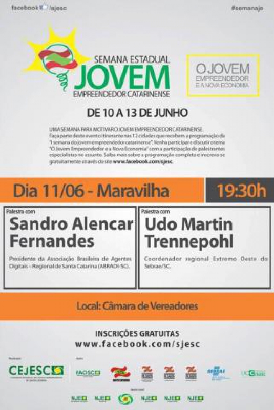 Semana Estadual de Incentivo ao Jovem Empreendedor acontece em Maravilha