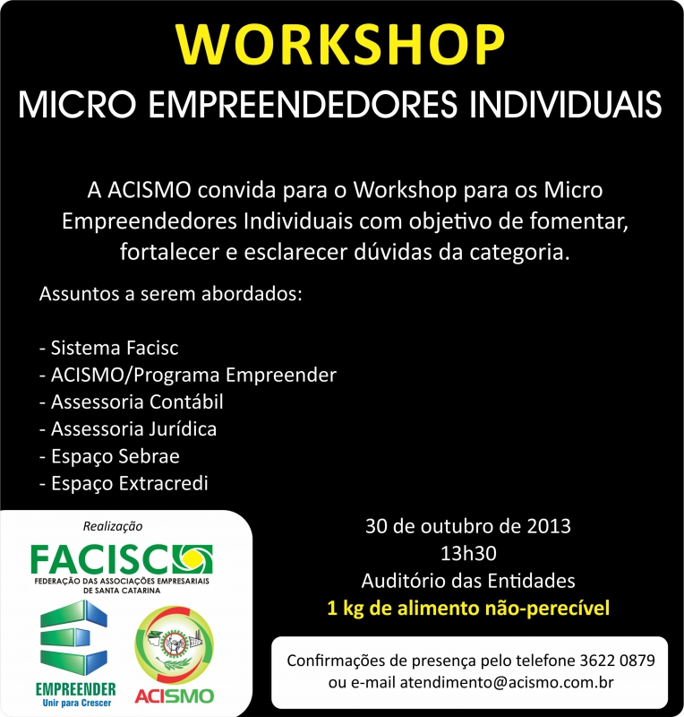 ACISMO promove workshop para Micro Empreendedores Individuais