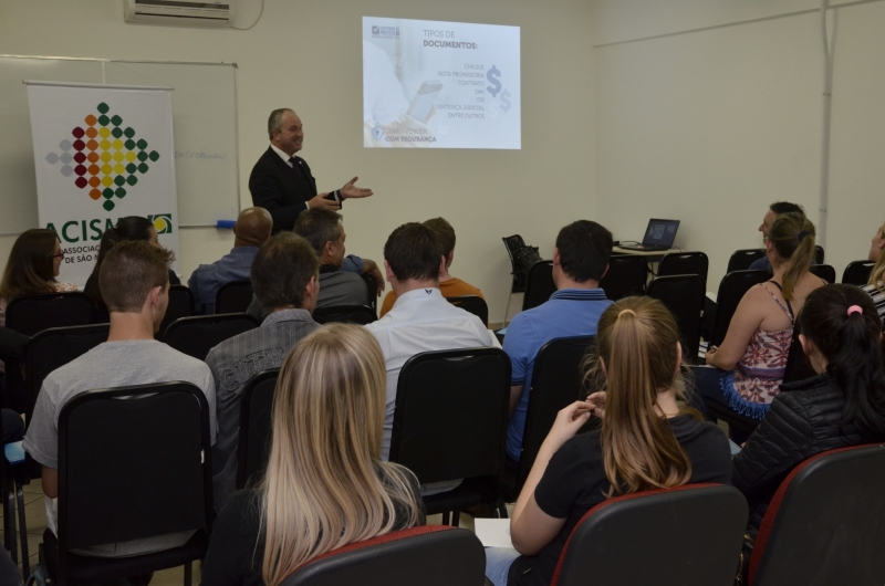 ?Venda com segurança é tema de palestra na Acismo