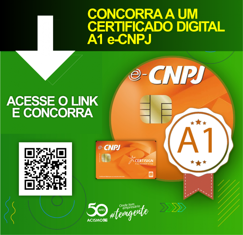 ?Acismo lança sorteio de Certificado Digital