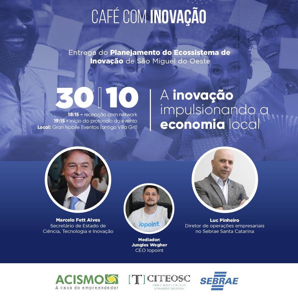 Acismo realiza evento Café com Inovação na próxima segunda-feira