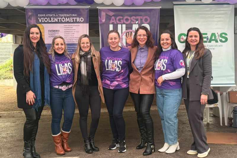 ACISMO participa das ações do Agosto Lilás e reforça compromisso com a proteção às mulheres